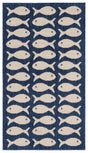 Safavieh Courtyard 2'-0" x 3'-7" Rug in Navy / Beige