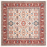 Safavieh Charleston 6'-7" x 6'-7" Rug in Ivory / Red