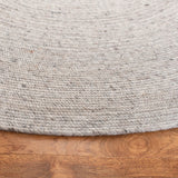 Safavieh Braided 5'-0" x 5'-0" Rug in Light Grey