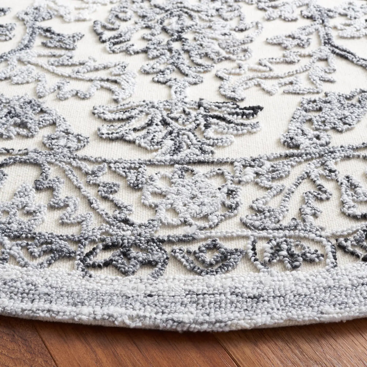 Safavieh Trace 6'-0" x 6'-0" Rug in Grey / Ivory