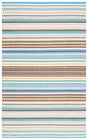 Safavieh Montauk 4'-0" x 6'-0" Rug in Light Blue / Ivory