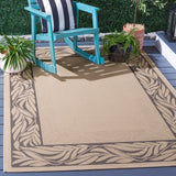 Safavieh Courtyard 5'-3" x 7'-7" Rug in Sand / Grey