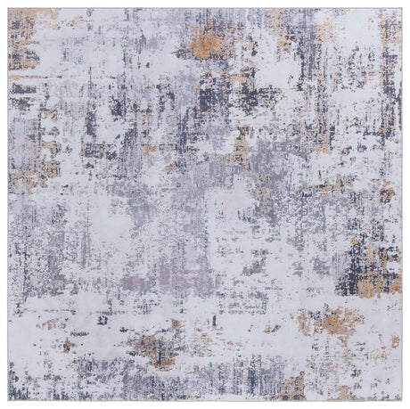 Safavieh Tacoma 6'-0" x 6'-0" Rug in Grey / Gold