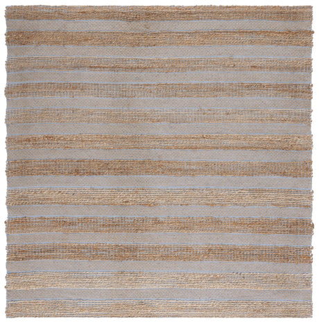 Safavieh Natural Fiber 6'-6" x 6'-6" Rug in Light Blue / Natural