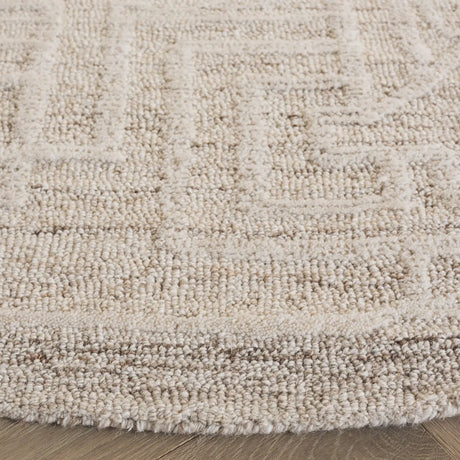 Safavieh Abstract 6'-0" x 6'-0" Rug in Beige / Ivory