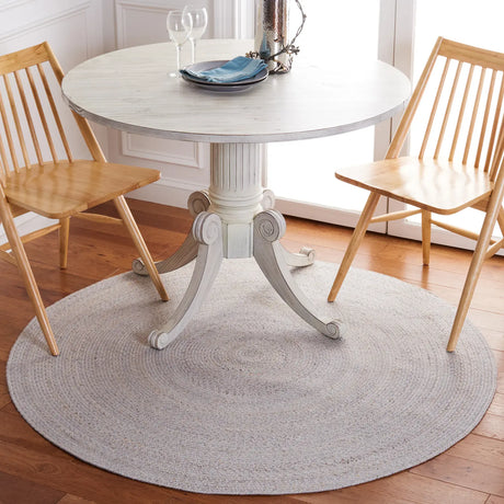Safavieh Braided 5'-0" x 5'-0" Rug in Grey / Yellow