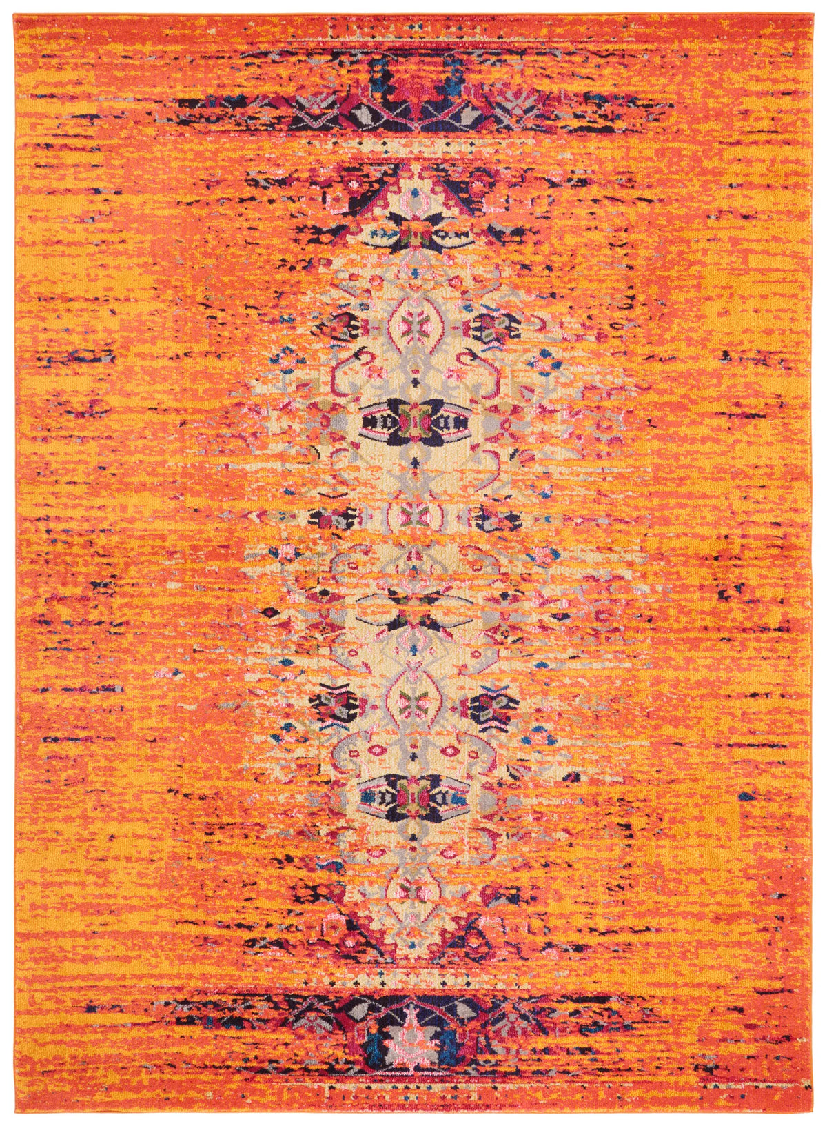 Safavieh Monaco 10'-0" x 14'-0" Rug in Orange / Multi