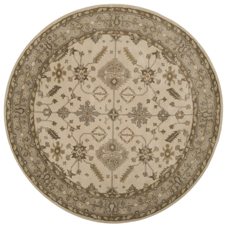 Safavieh Royalty 7'-0" x 7'-0" Rug in Cream / Light Grey