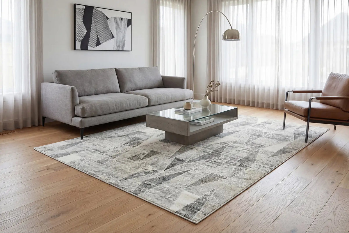 Dynamic Rugs Zen 8340 Grey Rugs - Room