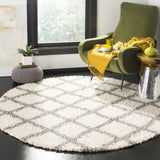 Safavieh Sgd-Dallas Shag 6'-0" x 6'-0" Rug in Ivory / Grey