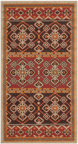 Safavieh Veranda 2'-7" x 5'-0" Rug in Red / Chocolate