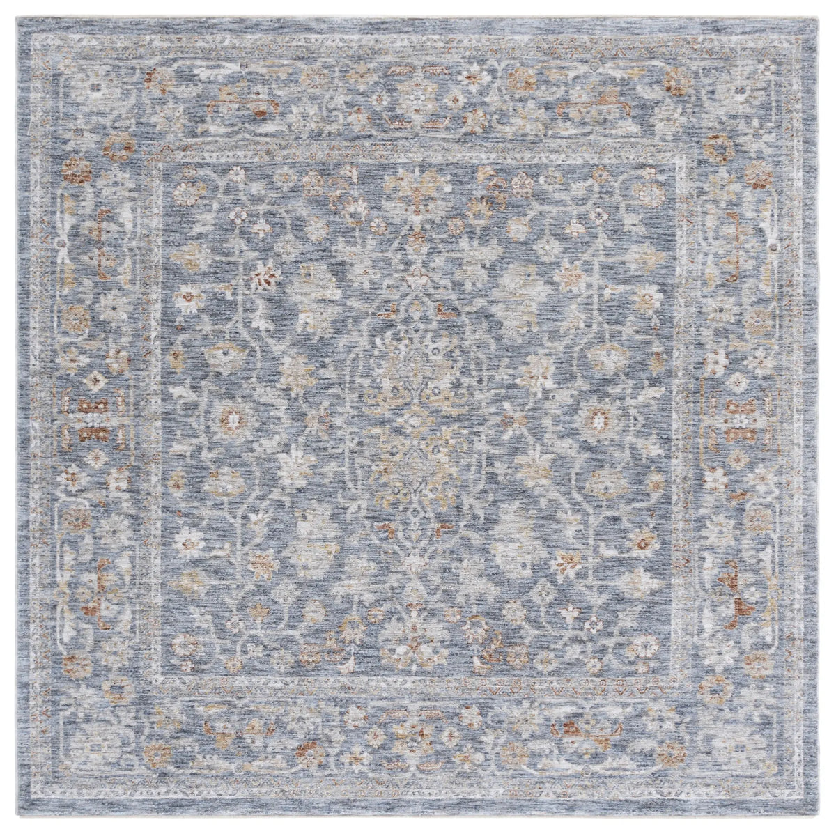Safavieh Mason 100 6'-3" x 6'-3" Rug in Blue / Beige