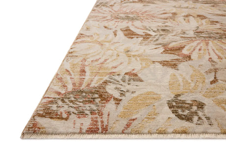 Loloi Eileen ELE-04 Transitional Power Loomed Natural, Spice Rug - rug corner
