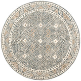Safavieh Micro-Loop 5'-0" x 5'-0" Rug in Blue / Ivory