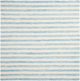 Safavieh Dhurries 6'-0" x 6'-0" Rug in Aqua / Ivory