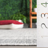 Safavieh Beach House 4'-0" x 6'-0" Rug in Grey / Charcoal
