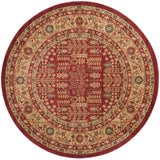 Safavieh Mahal 5'-1" x 5'-1" Rug in Red / Natural