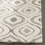 Safavieh Florida Shag 5'-3" x 7'-6" Rug in Cream / Light Blue