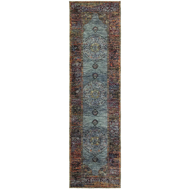 Oriental Weavers Sphinx Andorra 7139A Blue/Multi Rugs - runner