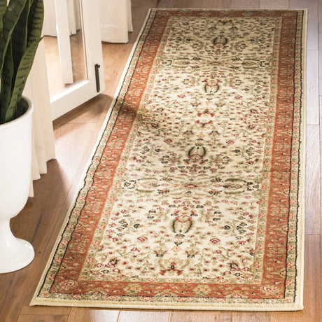 Safavieh Lyndhurst 2'-3" x 10'-0" Rug in Ivory / Rust