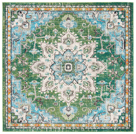 Safavieh Madison 6'-7" x 6'-7" Rug in Green / Turquoise