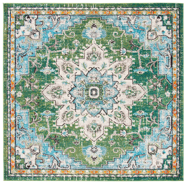 Safavieh Madison 6'-7" x 6'-7" Rug in Green / Turquoise