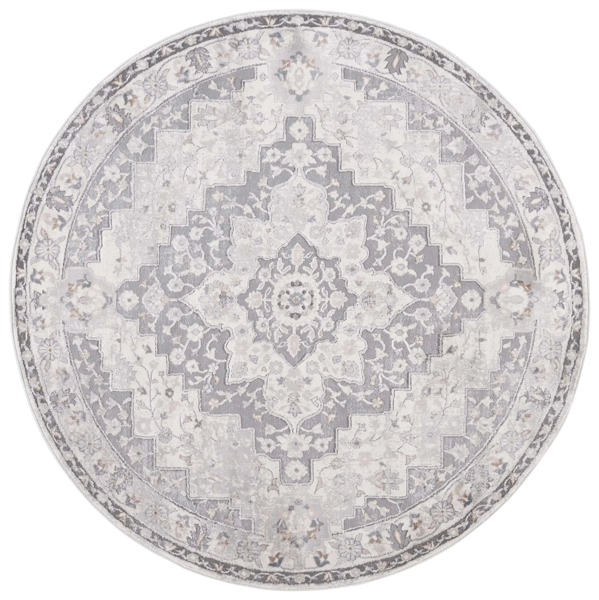 Safavieh Eternal 6'-7" x 6'-7" Rug in Grey / Ivory