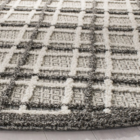 Safavieh Trace 6'-0" x 6'-0" Rug in Dark Grey / Light Grey