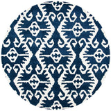 Safavieh Wyndham 7'-0" x 7'-0" Rug in Royal Blue / Ivory