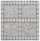 Safavieh Natura 6'-0" x 6'-0" Rug in Black / Ivory