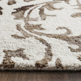 Safavieh Dip Dye 8'-0" x 10'-0" Rug in Ivory / Chocolate