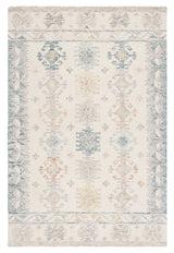 Safavieh Micro-Loop 4'-0" x 6'-0" Rug in Ivory / Blue