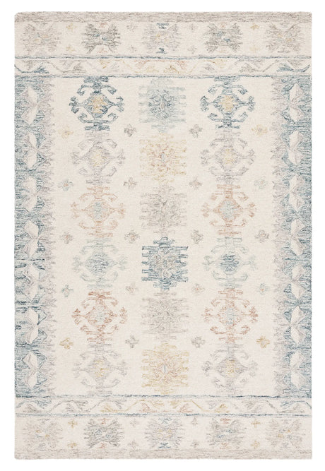 Safavieh Micro-Loop 4'-0" x 6'-0" Rug in Ivory / Blue