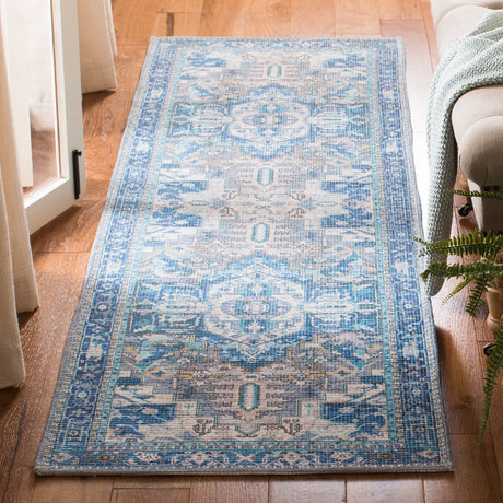 Safavieh Saffron 2'-3" x 8'-0" Rug in Navy / Ivory