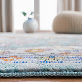 Safavieh Aria 4'-0" x 6'-0" Rug in Turquoise / Ivory