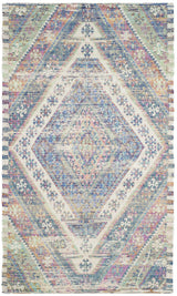 Safavieh Saffron 3'-0" x 5'-0" Rug in Royal Blue / Fuchsia