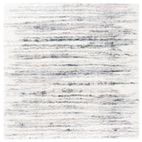 Safavieh Fontana Shag  800 6'-7" x 6'-7" Rug in Ivory / Grey