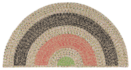 Safavieh Braided 2'-0" x 4'-0" Rug in Black / Light Green