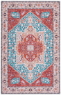 Safavieh Tucson 4'-0" x 6'-0" Rug in Aqua / Rust