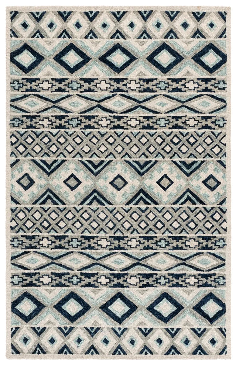 Safavieh Roslyn 5'-0" x 8'-0" Rug in Blue / White
