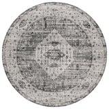 Safavieh Vintage Tabriz 6'-7" x 6'-7" Rug in Grey / Charcoal
