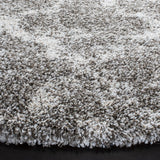 Safavieh Hudson Shag 7'-0" x 7'-0" Rug in Grey / Ivory
