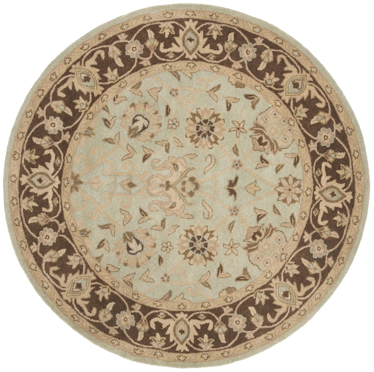 Safavieh Antiquity 6'-0" x 6'-0" Rug in Green / Brown