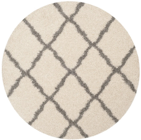 Safavieh Sgd-Dallas Shag 6'-0" x 6'-0" Rug in Ivory / Grey