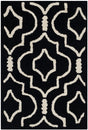 Safavieh Cambridge 2'-0" x 3'-0" Rug in Black / Ivory