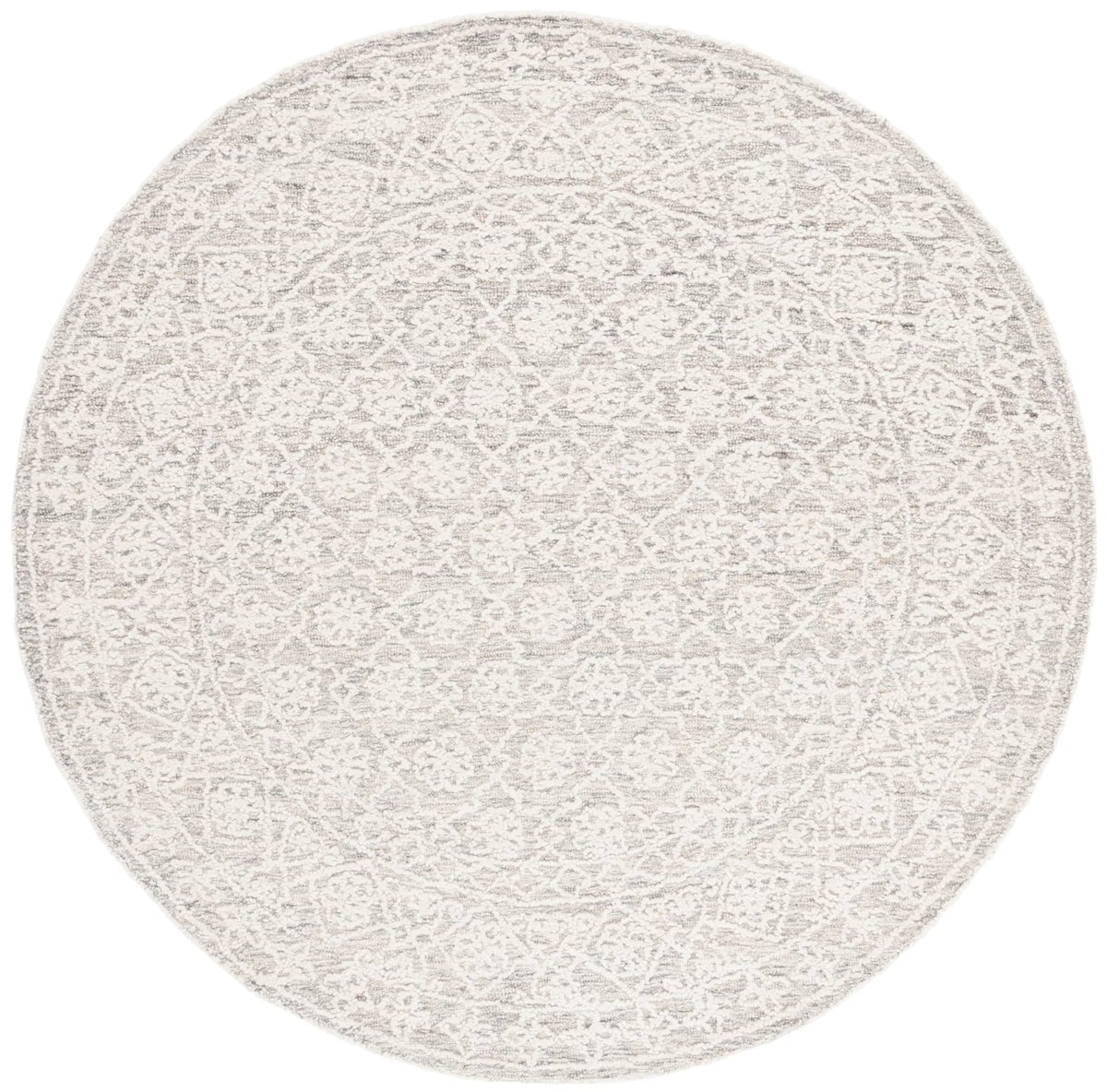 Safavieh Ebony 6'-0" x 6'-0" Rug in Grey / Ivory