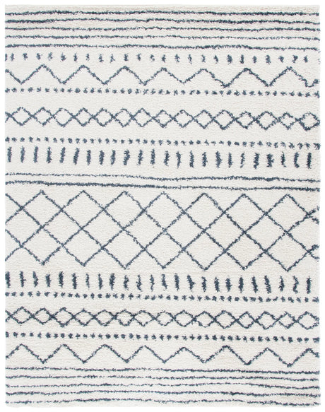 Safavieh Arizona Shag 10'-0" x 14'-0" Rug in Ivory / Slate