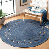Safavieh Natural Fiber 5'-0" x 5'-0" Rug in Navy