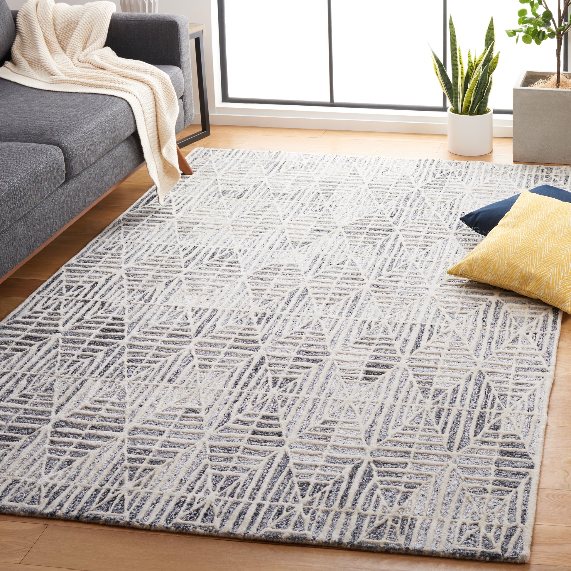 Safavieh Ebony Ebn110F Grey/Ivory Area Rug