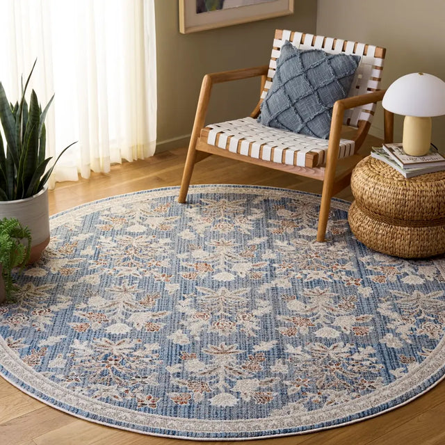 Safavieh Grove 6'-7" x 6'-7" Rug in Blue / Ivory